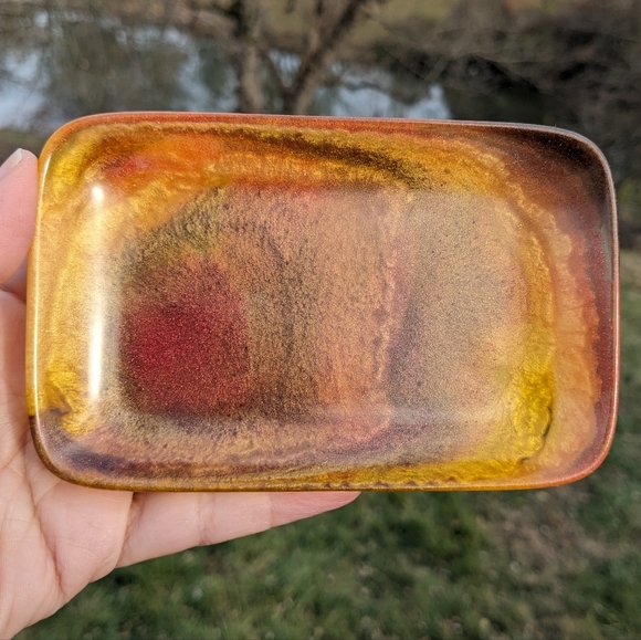 Hand Crafted Other - Handmade Tray Colorful Cute Gift Epoxy Resin Soap Dish Rolling 420